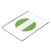 ナイジェリア国旗 ノートブック (左側)