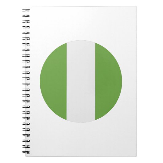 ナイジェリア国旗 ノートブック (正面)