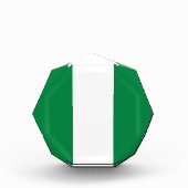 ナイジェリア国旗 フォトブロック (正面)