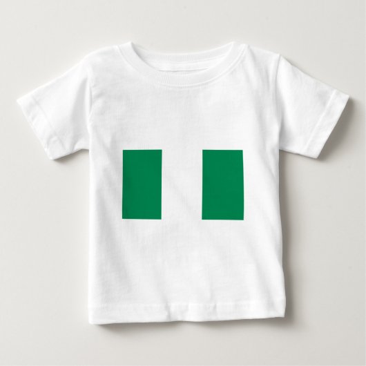 ナイジェリア国旗 ベビーTシャツ (正面)