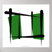 ナイジェリア国旗 ポスター (正面)