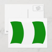 ナイジェリア国旗 ポストカード (正面/裏面)