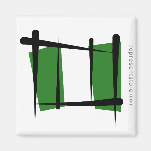 ナイジェリア国旗 マグネット (正面)