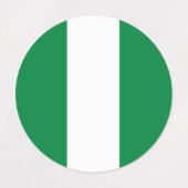 ナイジェリア国旗 ラベル (デザイン1)