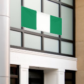 ナイジェリア国旗 横断幕 (ビルの外側)