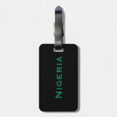 ナイジェリア国旗(西アフリカ) ラゲッジタグ (裏面縦)