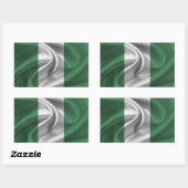 ナイジェリア国旗 長方形シール (シート)