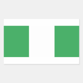 ナイジェリア国旗 長方形シール