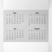 ナイジェリア暦2024 三つ折りプログラム (内部中)