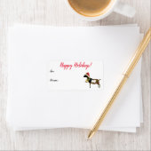 ナイジェリア矮性乳製品ヤギのクリスマスギフトラベル ラベル (インサイチュ)