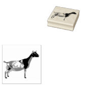 ナイジェリア矮性乳製品ヤギ ラバースタンプ (押印)