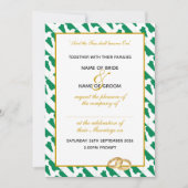 ナイジェリア結婚ナイジャクリスチャン 招待状 (正面)