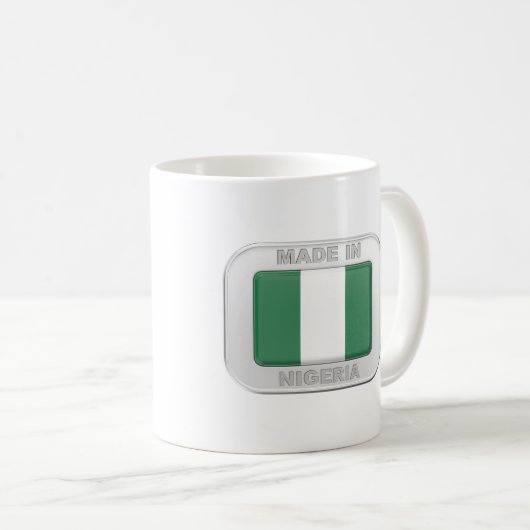 ナイジェリア製 コーヒーマグカップ (正面右)