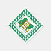 ナイジェリア60周年独立記念日 |ナイジェリア スタンダードカクテルナプキン (角)