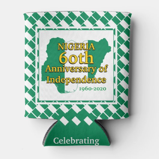 ナイジェリア60周年独立記念日 |ナイジェリア 缶クーラー (正面)
