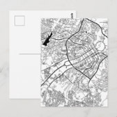 ナイジェリア アブジャ 地図 ポストカード (正面/裏面)