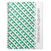 ナイジェリア オーダーメイド お名前 ノートブック ジャーナル (正面)