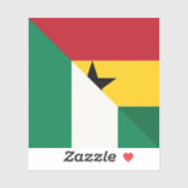 ナイジェリア・ガーナ国旗Nigeria Ghana Naija シール (シート)