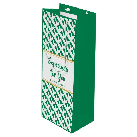 ナイジェリア・クリスチャン、特に君のためカスタムの ワインギフトバッグ (正面アングル)