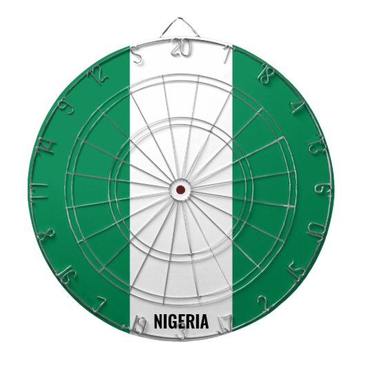 「ナイジェリア・ストライク！」 愛国的ダーツボード ダーツボード (正面)