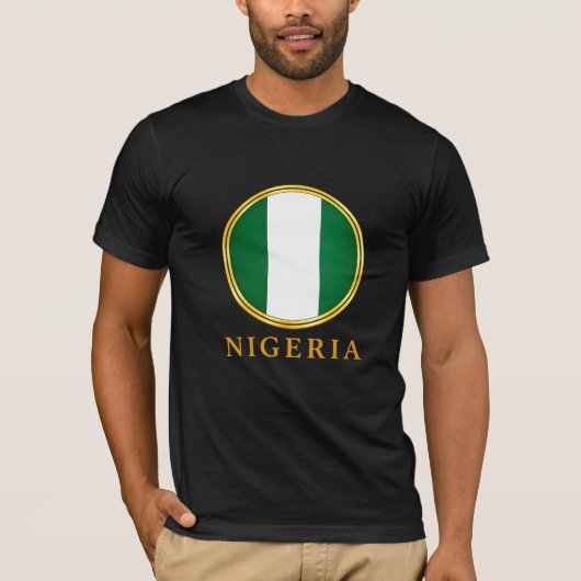 ナイジェリア - ナイジェリア国旗 Tシャツ (正面)