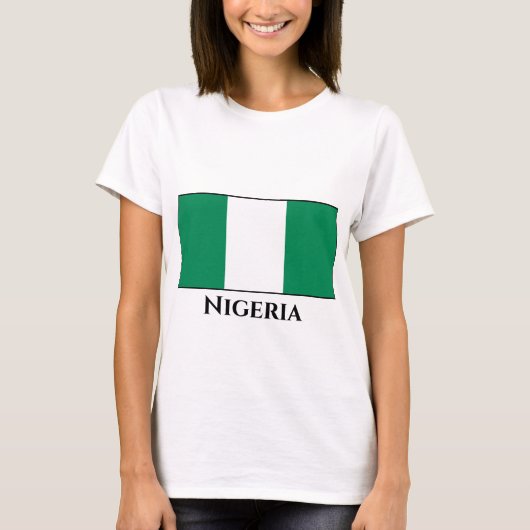 ナイジェリア（ナイジェリア）国旗 Tシャツ (正面)