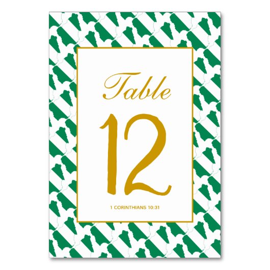 ナイジェリア ナイジャ 宴会 結婚式 テーブルナンバー (裏面)