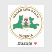 ナイジェリア，ナサラワ州の封印 シール (シート)
