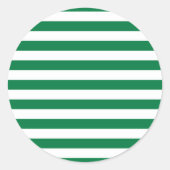 ナイジェリア・パキスタン国旗のストライプ ラウンドシール (正面)