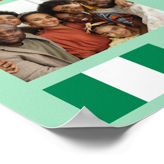 ナイジェリア |写真2024ナイジェリアお祝いの挿入 ポスター (角)
