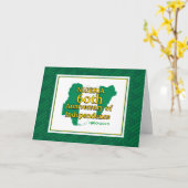 ナイジェリア | 60周年独立記念日 | ナイジェリア カード (黄色い花)