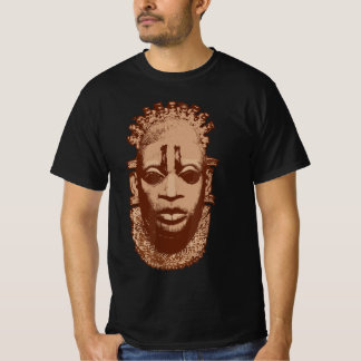 ナイジェリアIdia Iyoba Trベナンのアフリカのマスク女王 Tシャツ