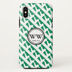 ナイジェリスタイリッシュアナイジャモノグラム iPhone XSケース