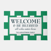 ナイジェリパーソナライズされたアウェルカム ドアマット (正面)