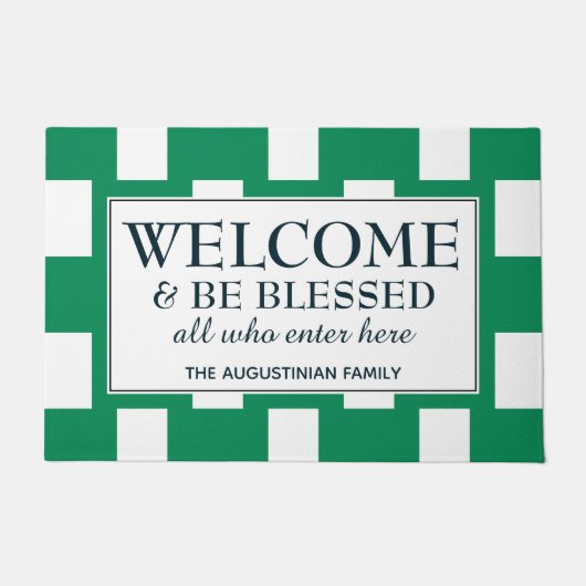 ナイジェリパーソナライズされたアウェルカム ドアマット (正面)