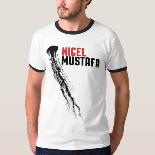 ナイジェル公式のMustafaの男性Tシャツ Tシャツ (正面)
