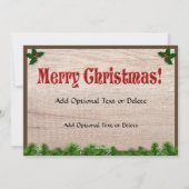 ナイジェ素朴リアとアルペンヤギのクリスマス挨拶 シーズンカード (裏面)