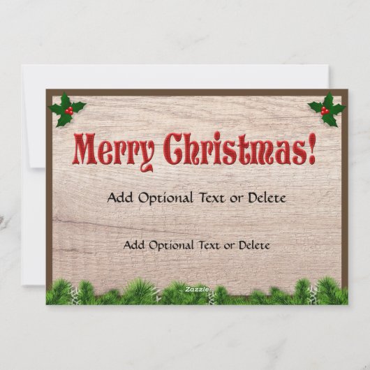 ナイジェ素朴リアとアルペンヤギのクリスマス挨拶 シーズンカード (裏面)