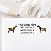 ナイジカスタマイズェリア矮乳乳製品ヤギ住所 シール (インサイチュ)