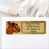 ナイジパーソナライズされたェリア矮乳乳製ヤギの子のアドレス ラベル (インサイチュ)