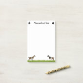 ナイジパーソナライズされたェリア矮乳乳製ヤギ ポストイット (デスク上)