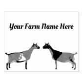 ナイジパーソナライズされたェリア矮乳乳製ヤギ ラバースタンプ (インプリント)