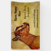 ナイジパーソナライズされたェリア矮乳乳製山羊ショー 横断幕 (縦)