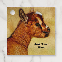 ナイジパーソナライズされたェリア矮乳乳製山羊 フェイバータグ