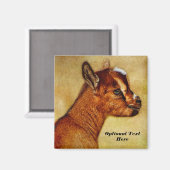 ナイジパーソナライズされたェリア矮乳乳製山羊 マグネット (正面/裏面)