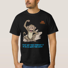 ナイジャ ハッスル モンキー Tシャツ - 運命の引用