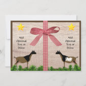 ナイジ素朴ェリア矮性山羊のクリスマスグリーティング シーズンカード (正面)