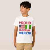 ナイジ誇りを持ったェリアアメリカ人 Tシャツ (正面フル)
