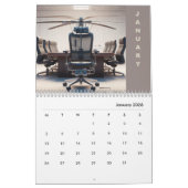 ナイジ飛んでいるェリアチェア(AI Art) カレンダー (1月 2026)