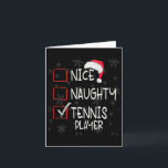 ナイスいけなテニスプレーヤーリストChristmas Santa Cl カード<br><div class="desc">ニースいけなテニス選手リストのクリスマスサンタクロース</div>